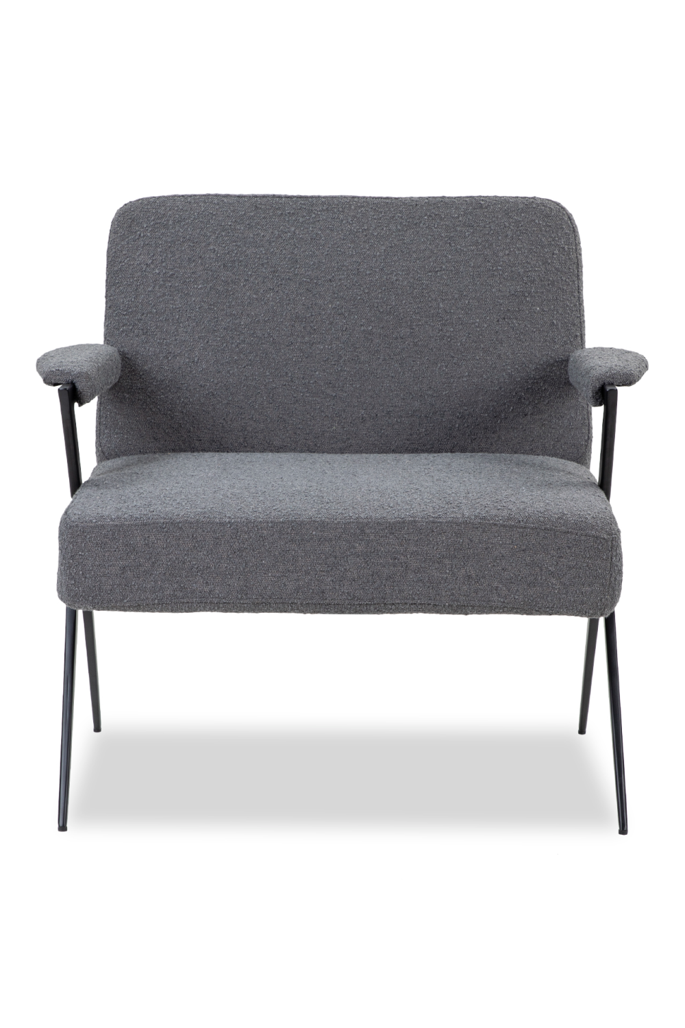 Gray Bouclé Tailored Occasional Chair | Liang & Eimil Ponti | OROA.com