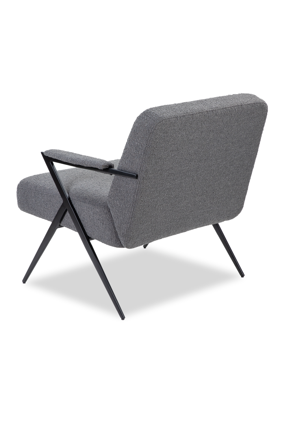 Gray Bouclé Tailored Occasional Chair | Liang & Eimil Ponti | OROA.com