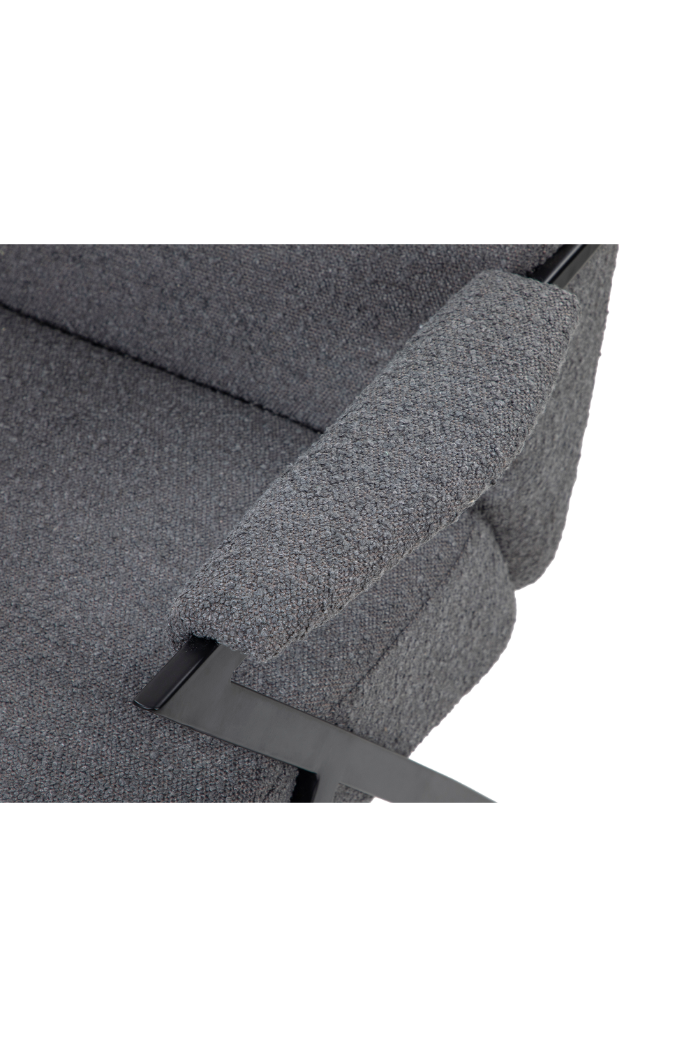 Gray Bouclé Tailored Occasional Chair | Liang & Eimil Ponti | OROA.com