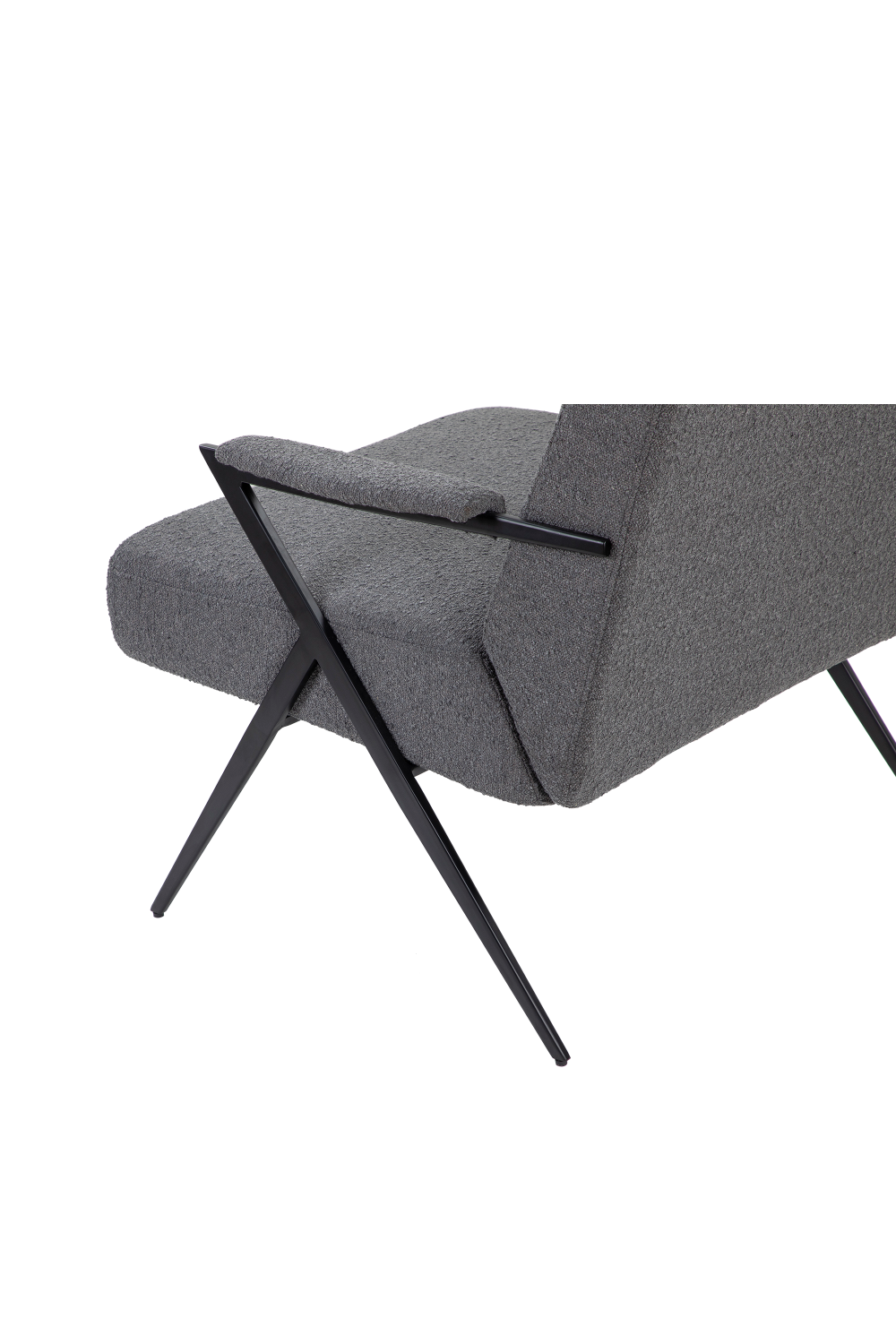 Gray Bouclé Tailored Occasional Chair | Liang & Eimil Ponti | OROA.com