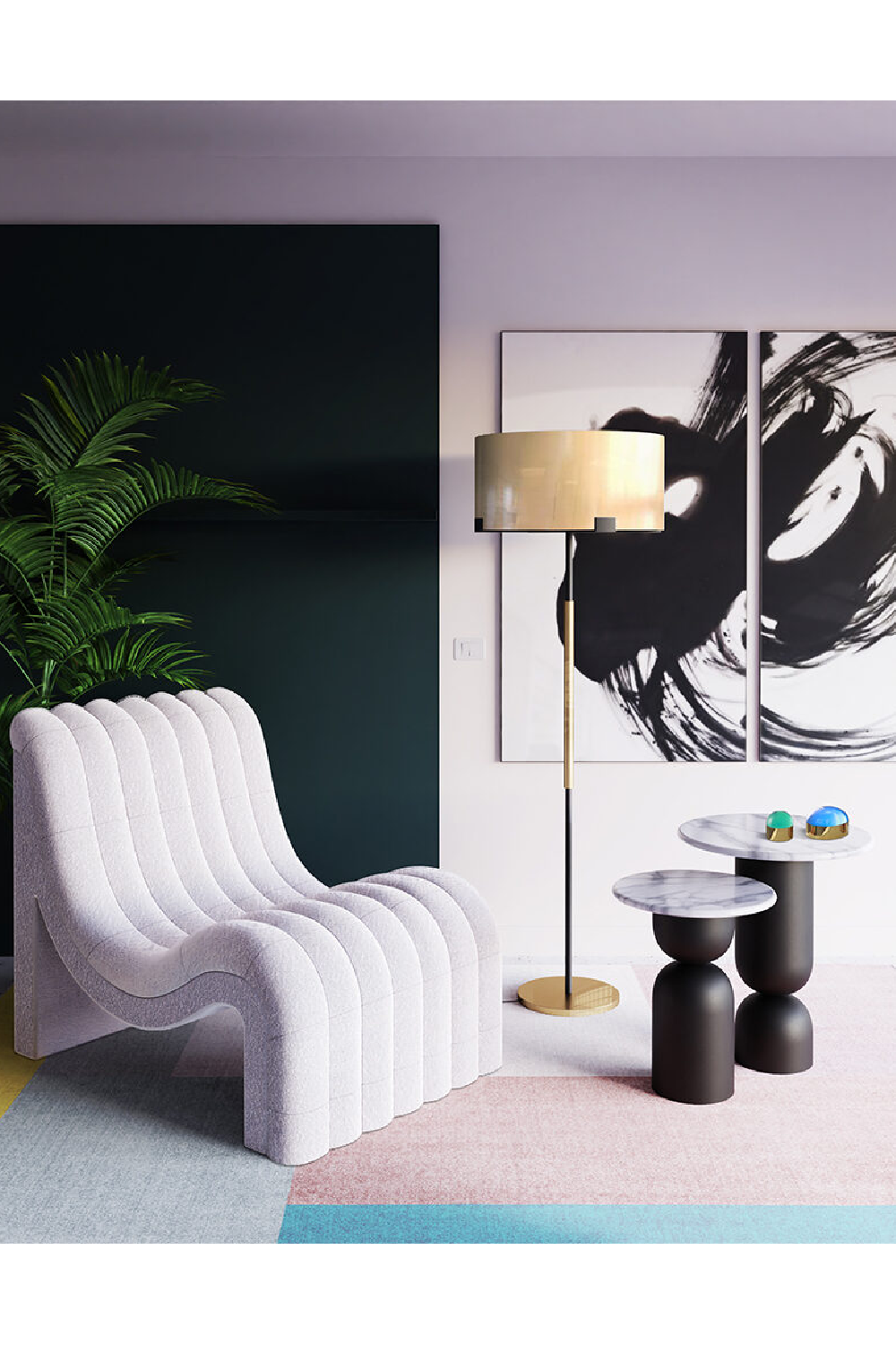 Contemporary Brass Floor Lamp | Liang & Eimil Hamilton | Oroa.com