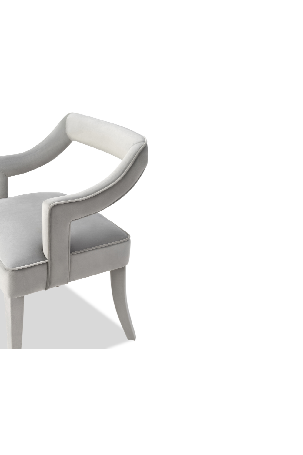 Gray Velvet Dining Armchair | Liang & Eimil Calvin | Oroa.com