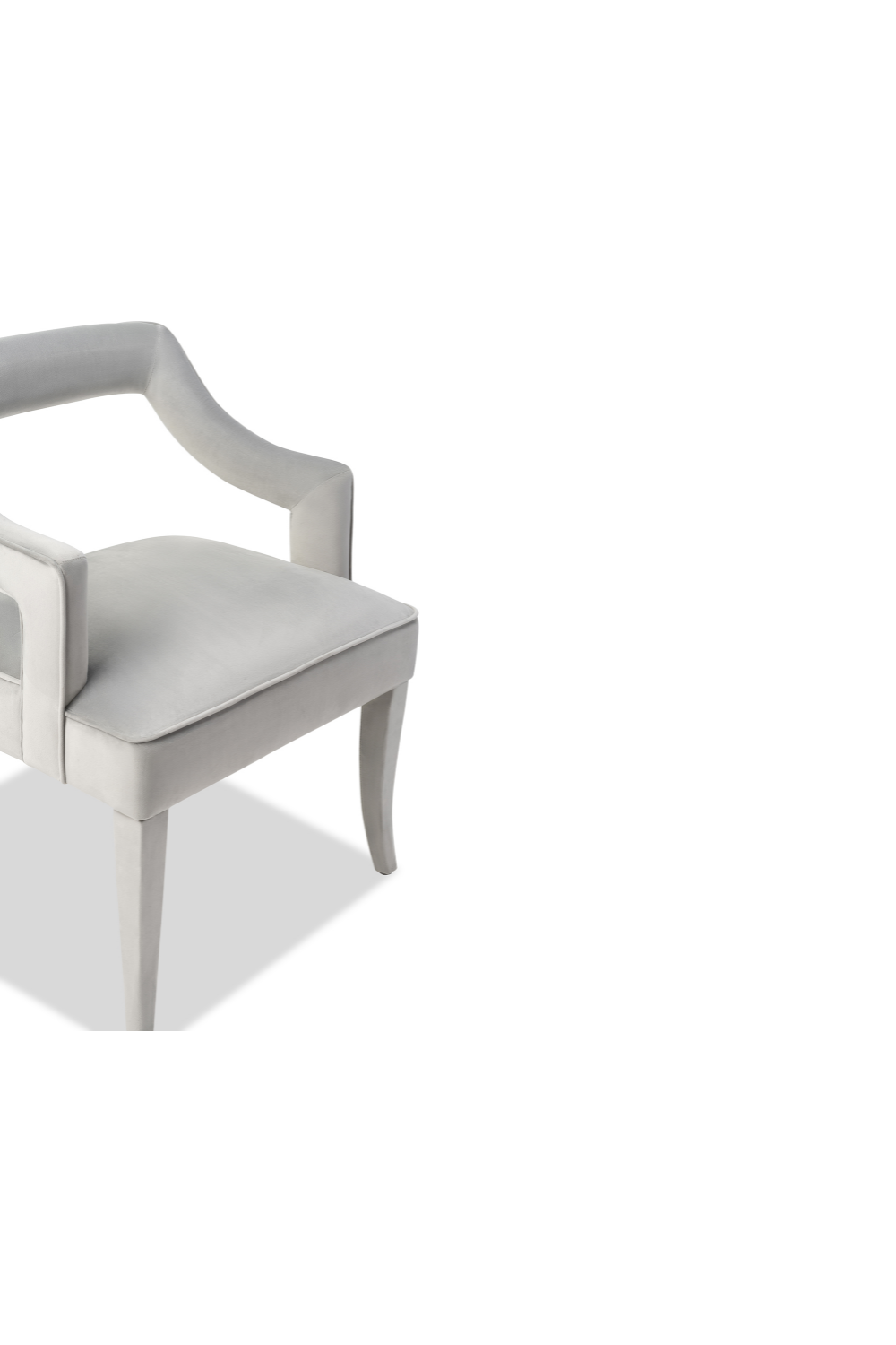 Gray Velvet Dining Armchair | Liang & Eimil Calvin | Oroa.com