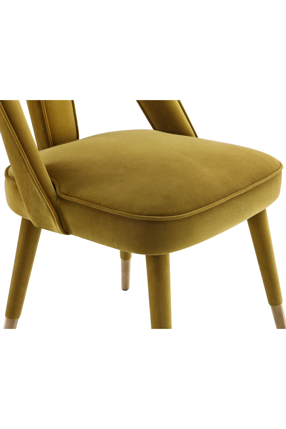 Mustard Velvet Dining Chair | Liang & Eimil Pigalle  | Oroa.com