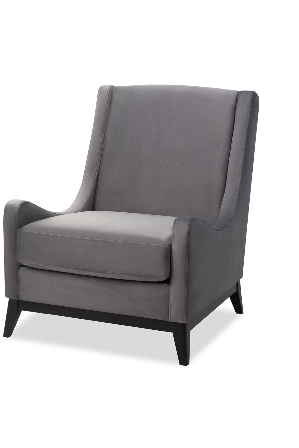 Night Gray Velvet Accent Chair | Liang & Eimil Lima | Oroa.com