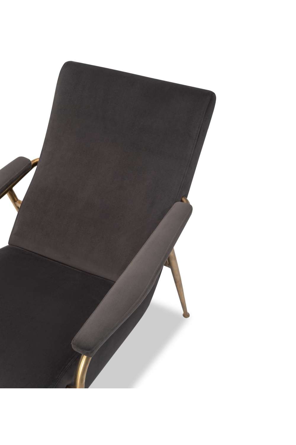 Slate Gray Velvet Chair | Liang & Eimil Rex | OROA.com