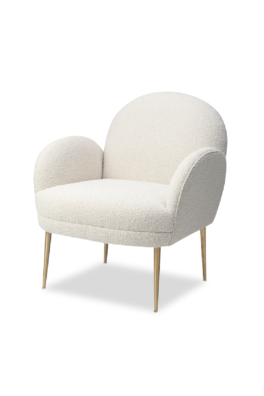 White Bouclé Accent Chair | Liang & Eimil Gil | OROA.com