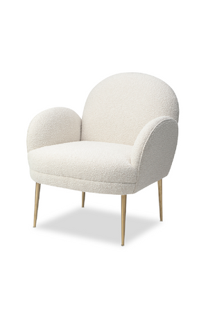 White Bouclé Accent Chair | Liang & Eimil Gil | OROA.com