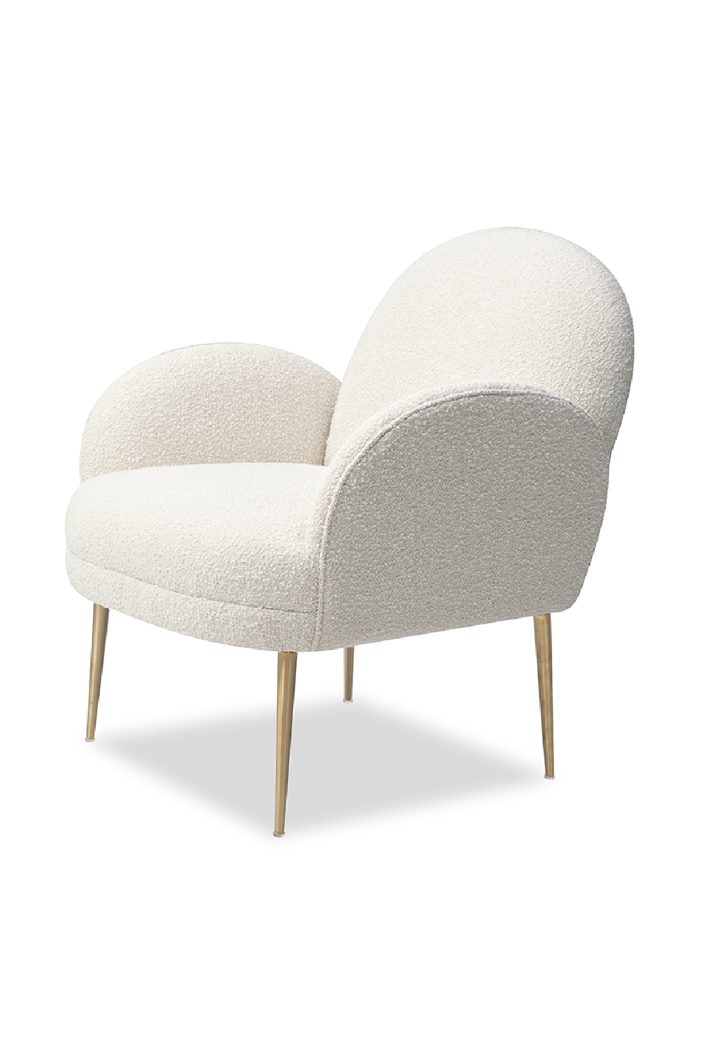 White Bouclé Accent Chair | Liang & Eimil Gil | OROA.com