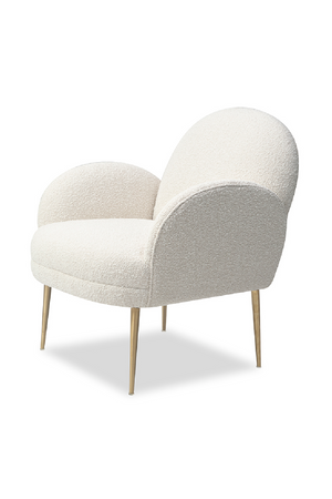White Bouclé Accent Chair | Liang & Eimil Gil | OROA.com