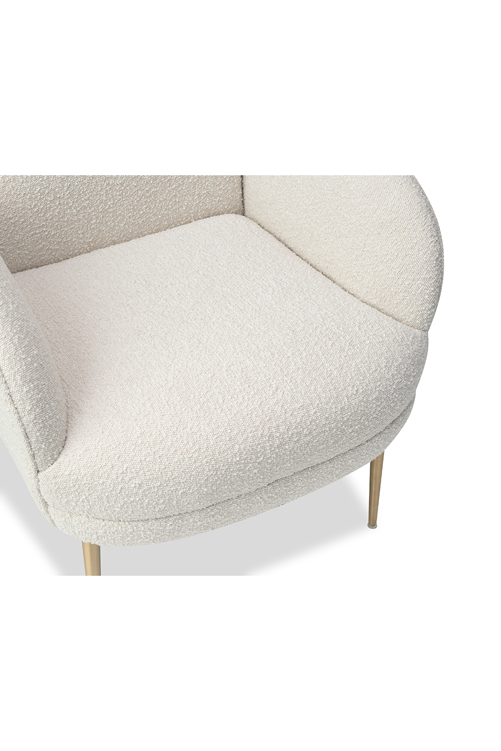 White Bouclé Accent Chair | Liang & Eimil Gil | OROA.com