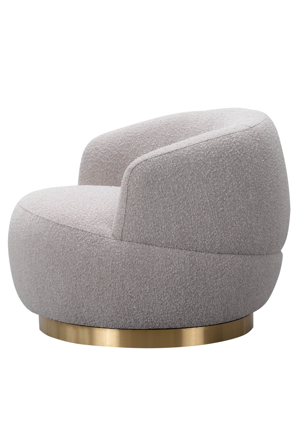 Taupe Bouclé Swivel Chair | Liang & Eimil Vitale | Oroa.com