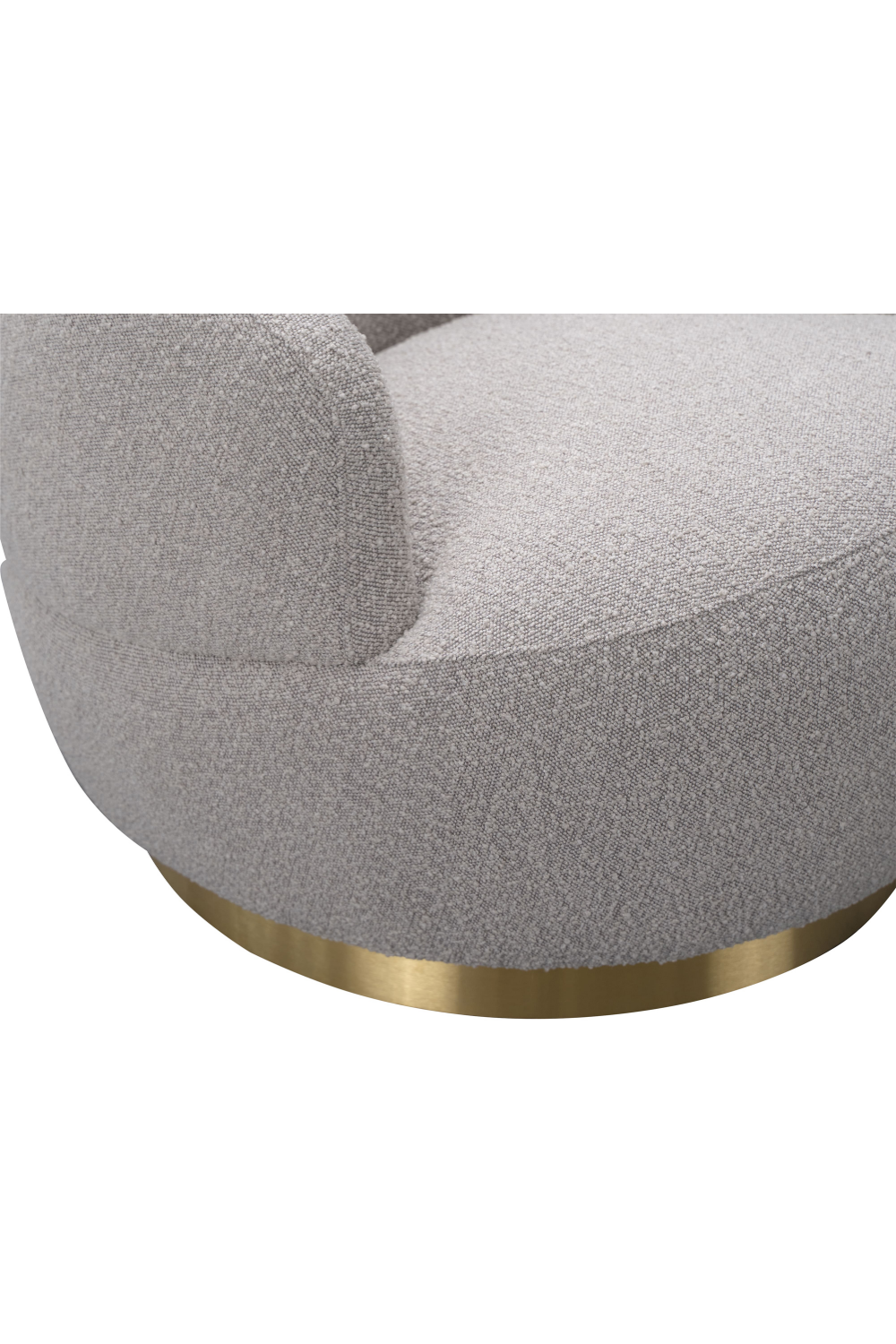 Taupe Bouclé Swivel Chair | Liang & Eimil Vitale | Oroa.com