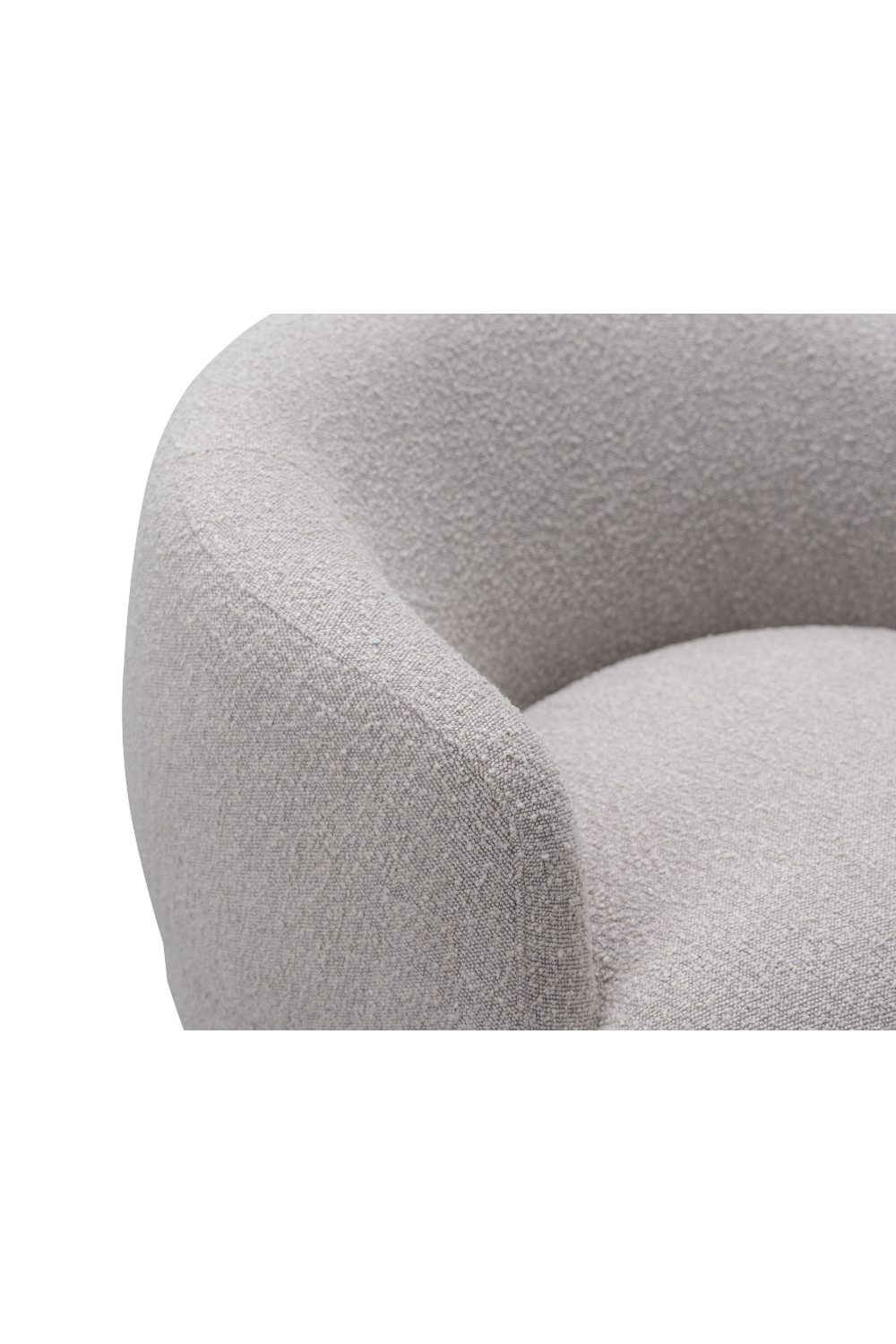 Taupe Bouclé Swivel Chair | Liang & Eimil Vitale | Oroa.com