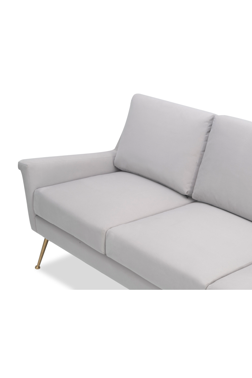 Gray Velvet 3-Seater Sofa | Liang & Eimil Lidmar | Oroa.com