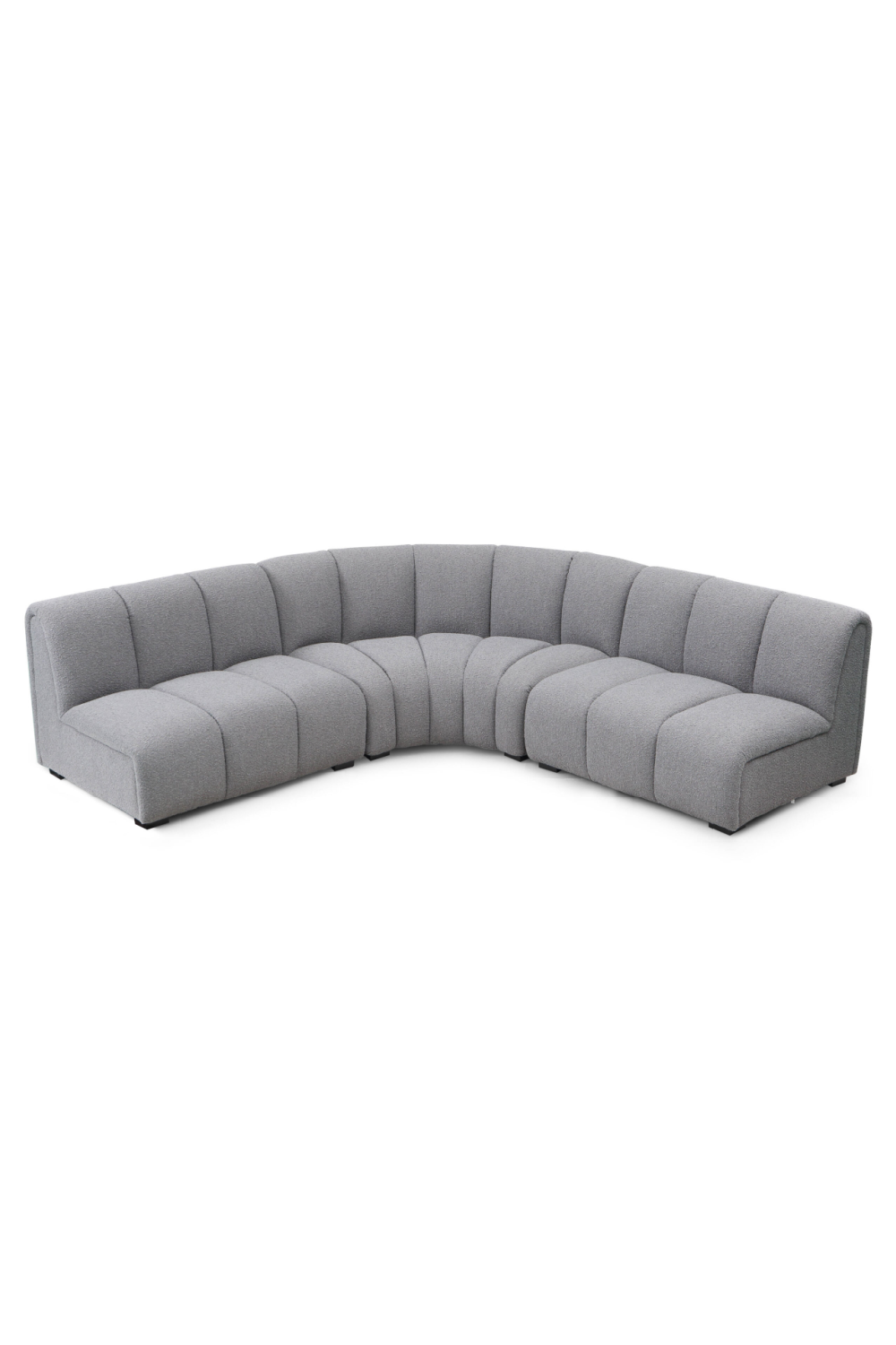 Bouclé Channelled Corner Sofa | Liang & Eimil Ralph | Oroa.com