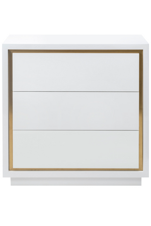 White Lacquered 3-Drawer Chest | Liang & Eimil Utopia | Oroa.com