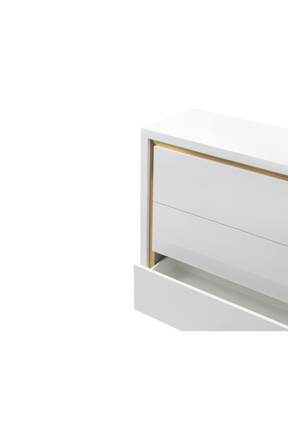 White Lacquered 3-Drawer Chest | Liang & Eimil Utopia | Oroa.com