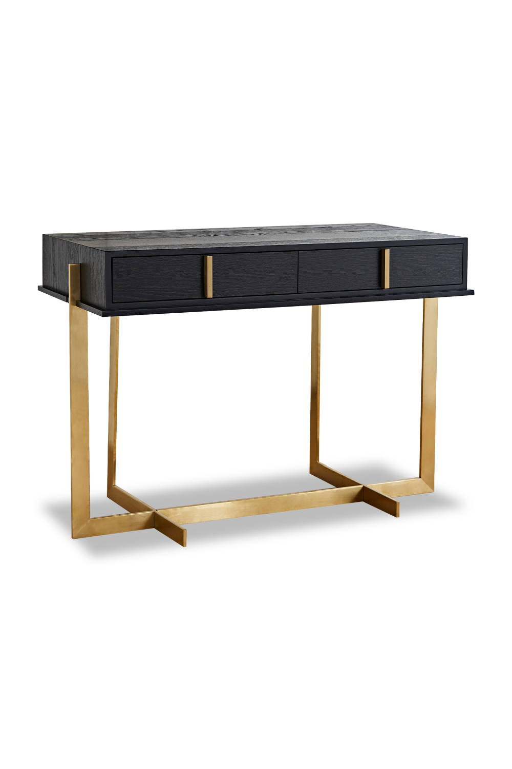 Black Ash Brass Base Dressing Table | Liang & Eimil Archivolto | OROA.com