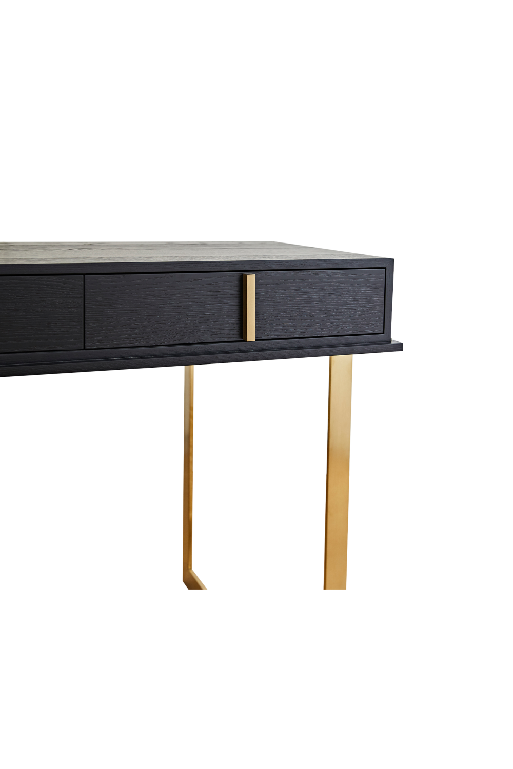 Black Ash Brass Base Dressing Table | Liang & Eimil Archivolto | OROA.com