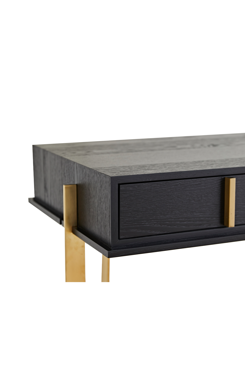 Black Ash Brass Base Dressing Table | Liang & Eimil Archivolto | OROA.com