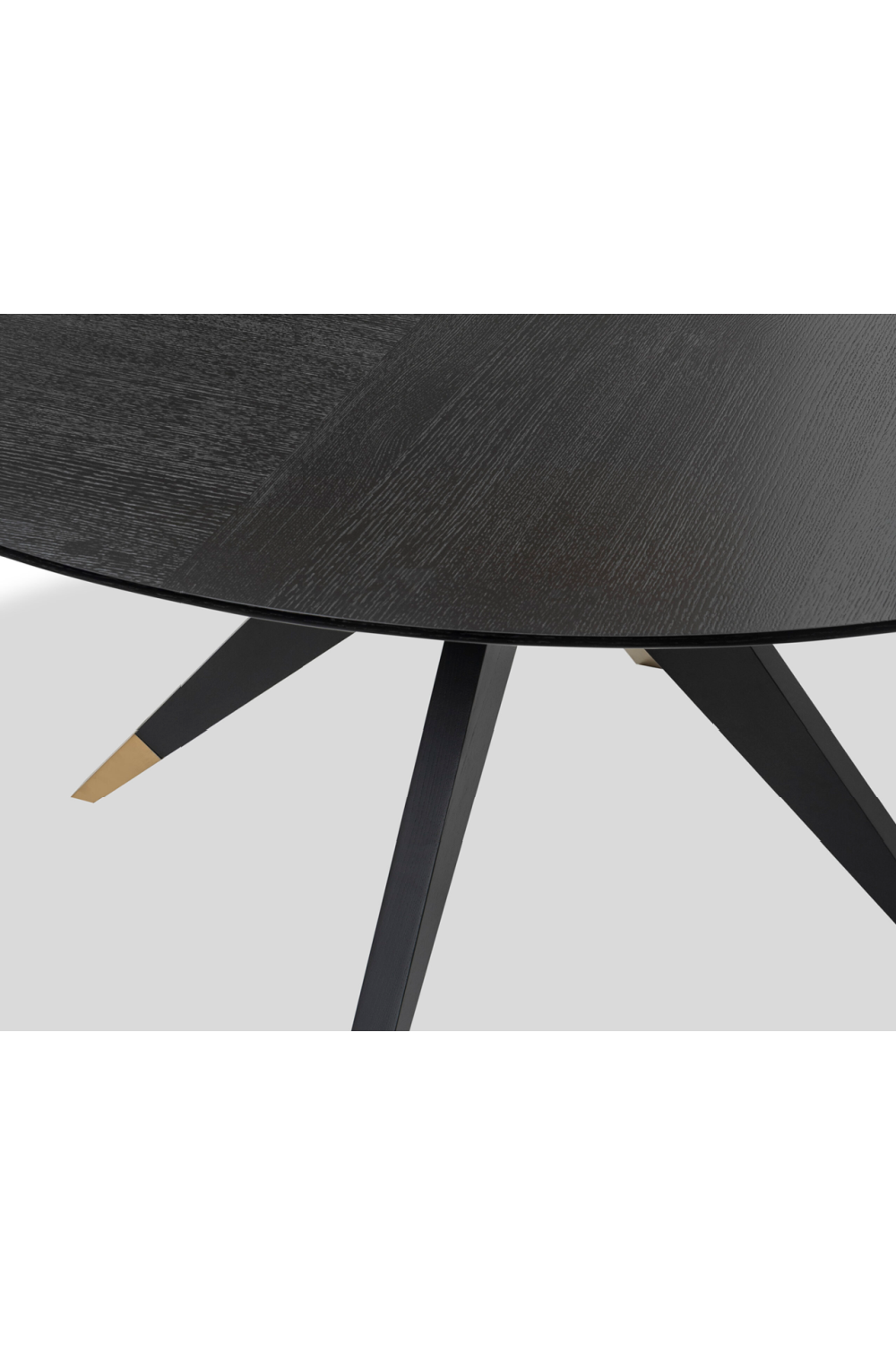 Black Round Oak Dining Table (L) | Liang & Eimil Anthology | OROA