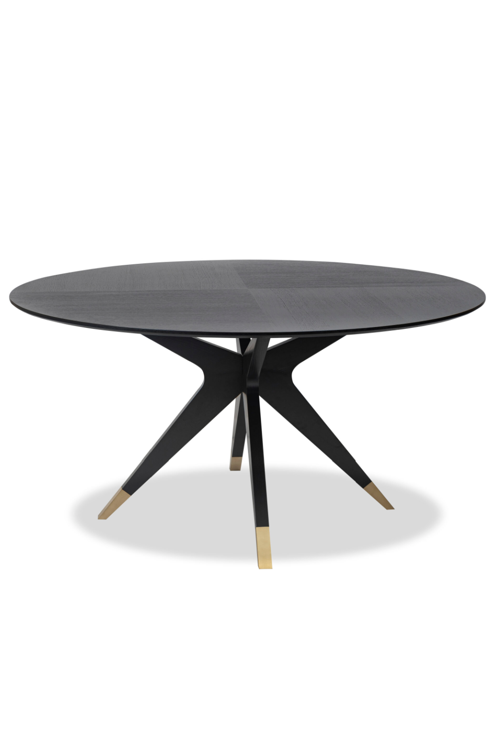 Black Round Oak Dining Table (M) | Liang & Eimil Anthology | Oroatrade.com