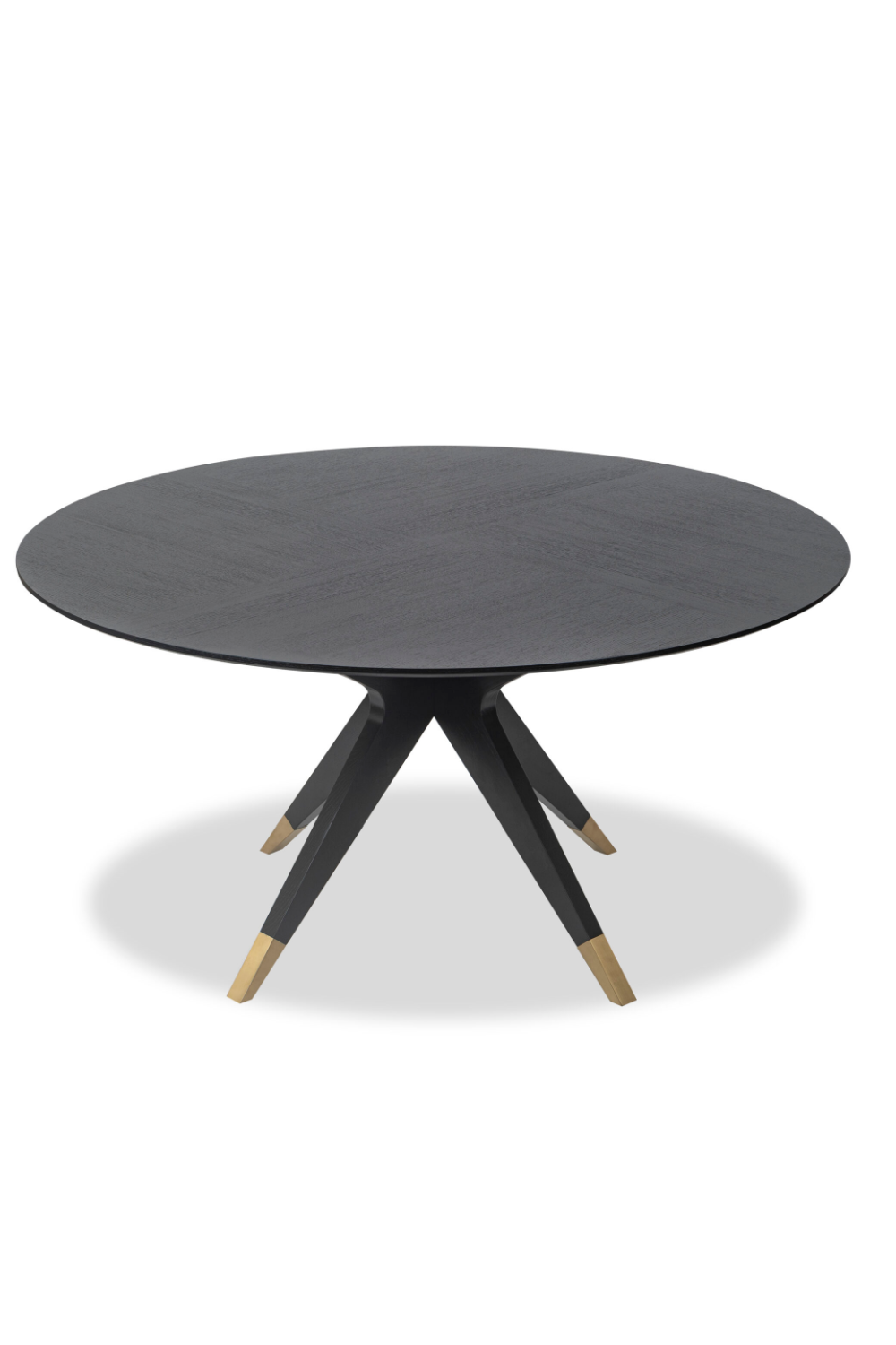 Black Round Oak Dining Table (M) | Liang & Eimil Anthology | Oroatrade.com