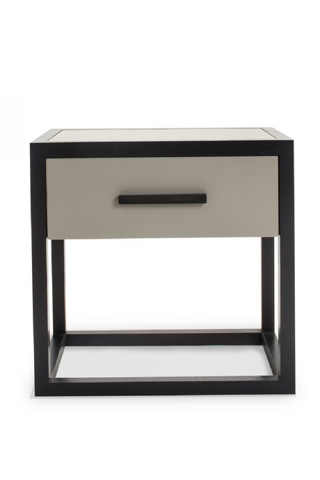 Taupe Leather Bedside Table | Liang & Eimil Roux | Oroa.com