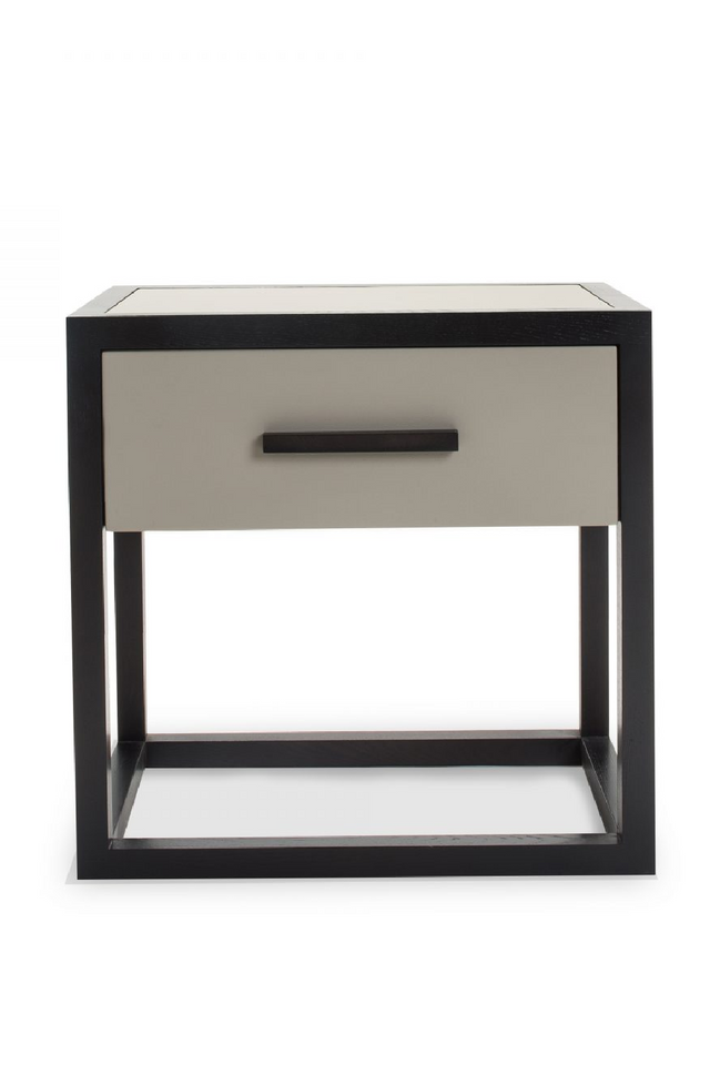 Taupe Leather Bedside Table | Liang & Eimil Roux | Oroa.com