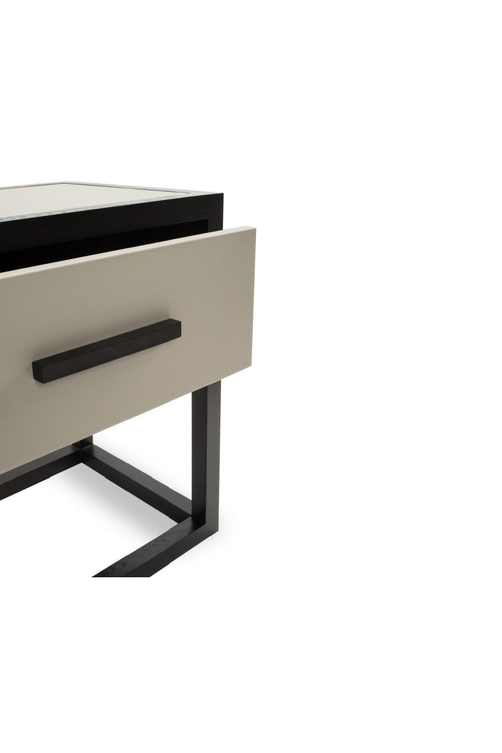 Taupe Leather Bedside Table | Liang & Eimil Roux | Oroa.com