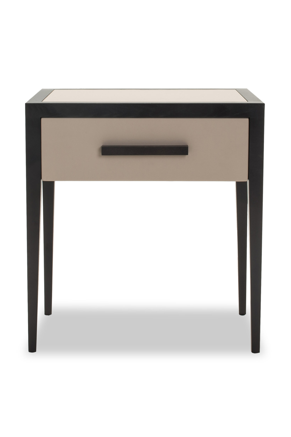 Beige Leather Bedside Table | Liang & Eimil Liza | OROA.com