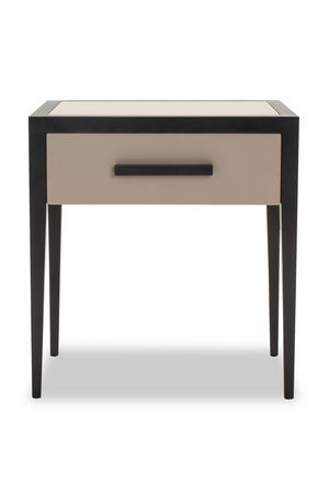 Beige Leather Bedside Table | Liang & Eimil Liza | OROA.com