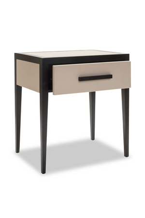 Beige Leather Bedside Table | Liang & Eimil Liza | OROA.com
