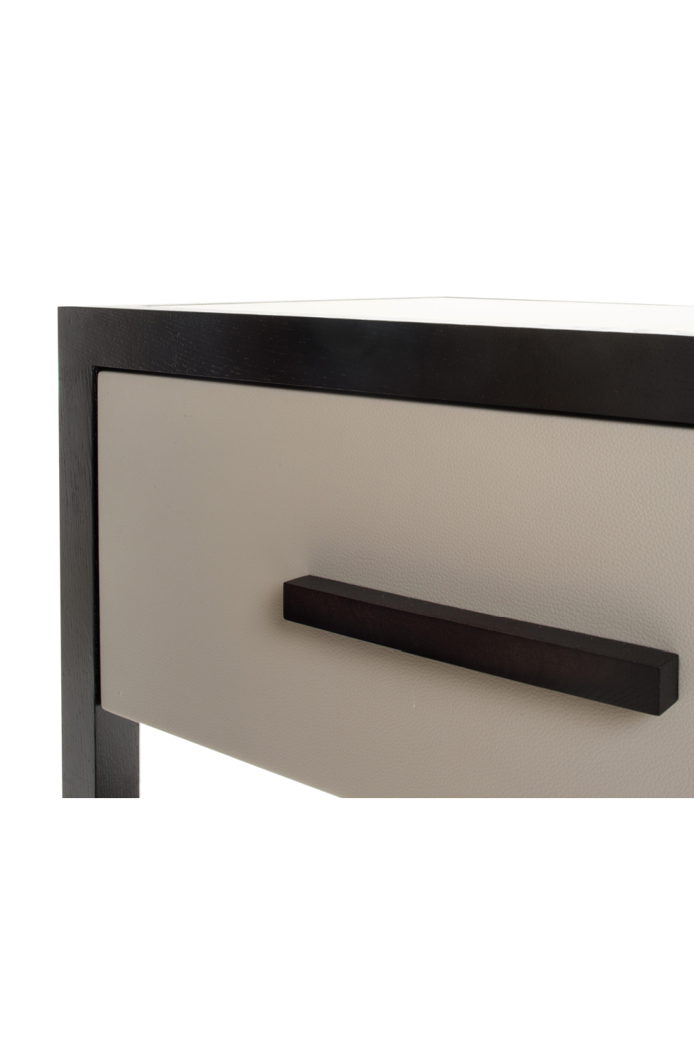 Beige Leather Bedside Table | Liang & Eimil Liza | OROA.com