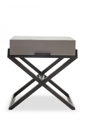 Black Wooden Bedside Table | Liang & Eimil Boston | OROA
