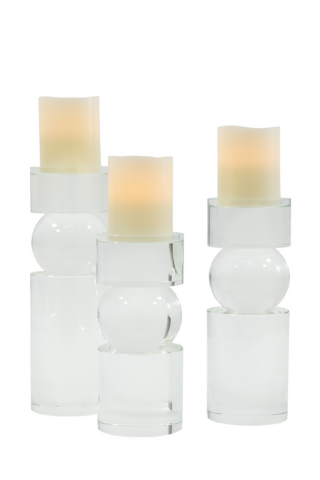 Glass Candle Holder (L) | Liang & Eimil Crystal III | Oroa.com