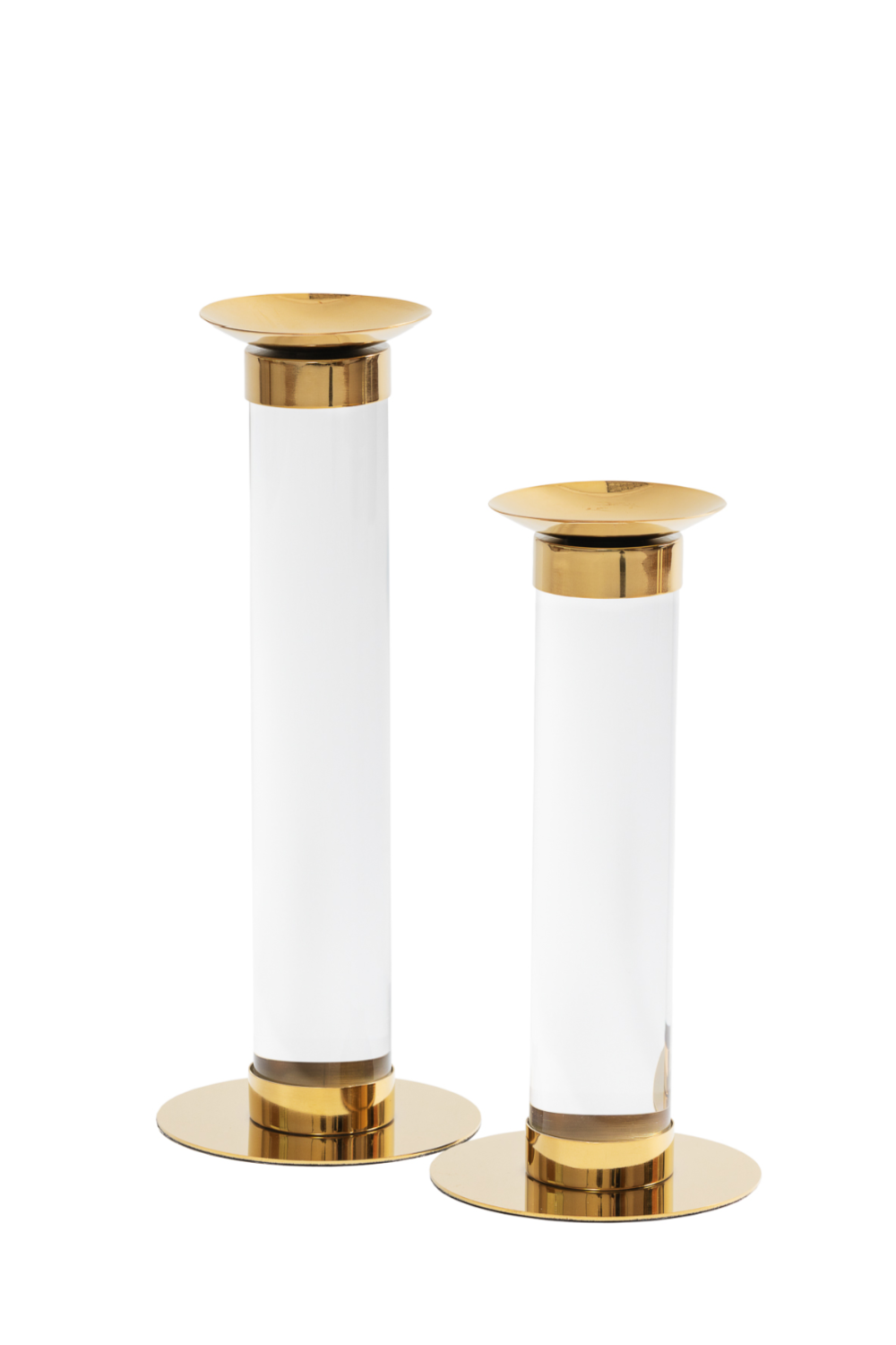 White Gold Pillar Candle Holder (S) | Liang & Eimil | Oroa.com