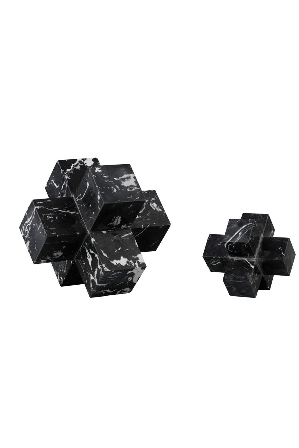 Large Geometric Black Marble Sculpture | Liang & Eimil | Oroa.com