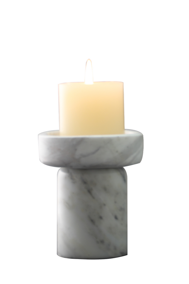 White Marble Candle Holder | Liang & Eimil Lamonte | Oroa.com