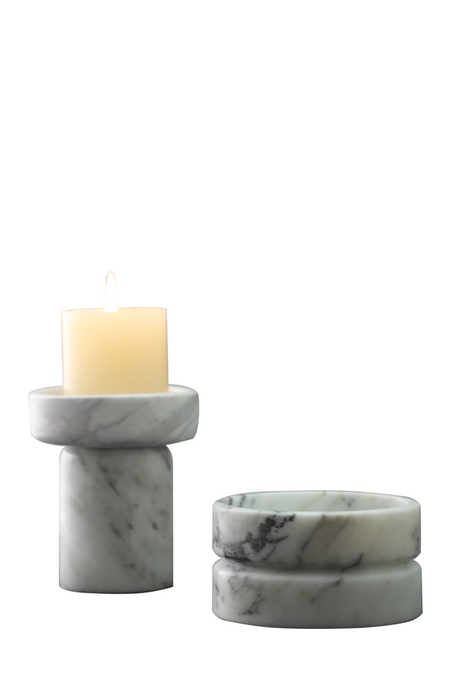 White Marble Candle Holder | Liang & Eimil Lamonte | Oroa.com