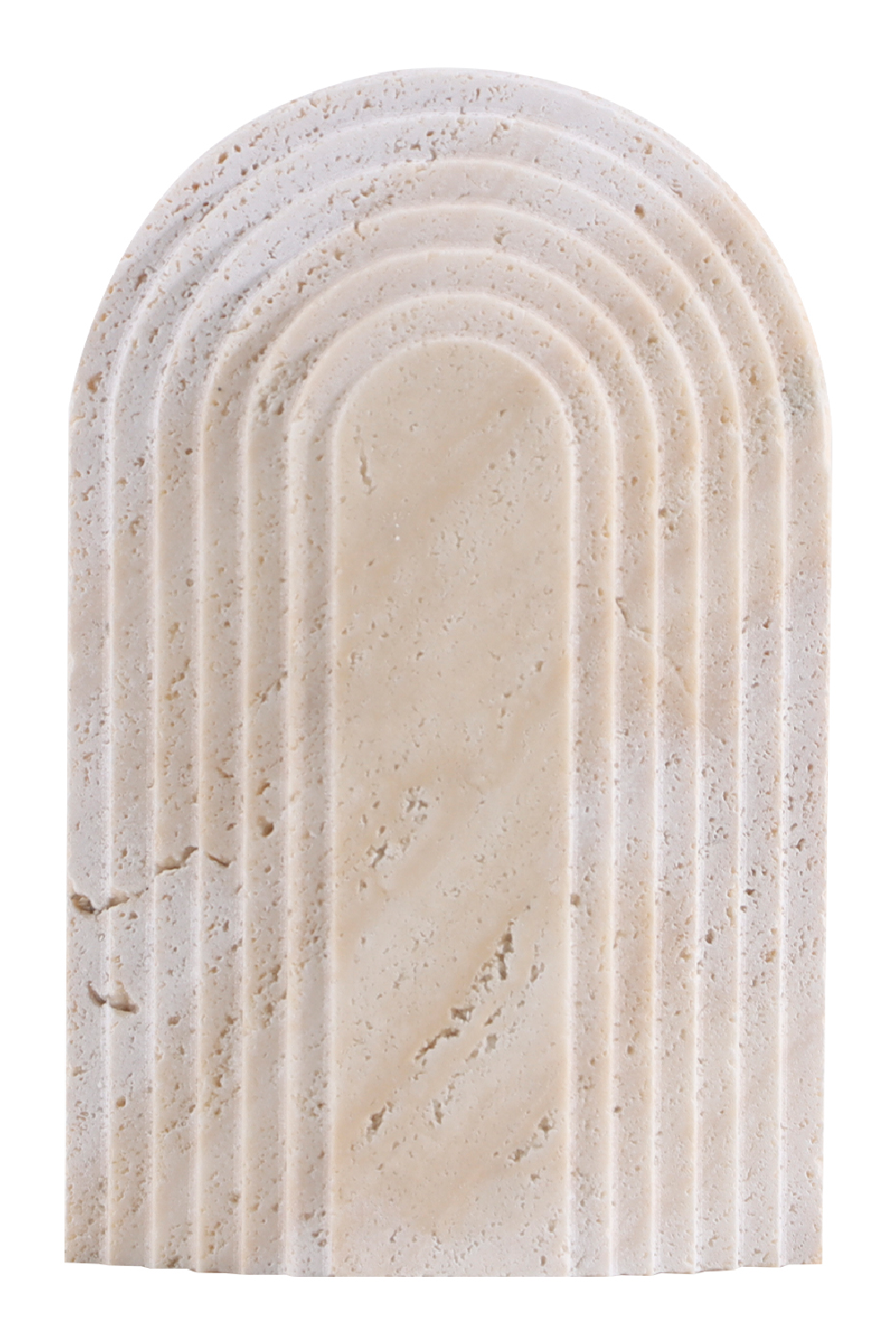 Beige Travertine Sculpture | Liang & Eimil Arch I | Oroa.com