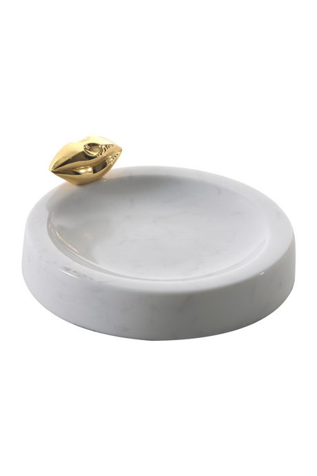 Round White Marble Ash Tray | Liang & Eimil Boswell | Oroa.com