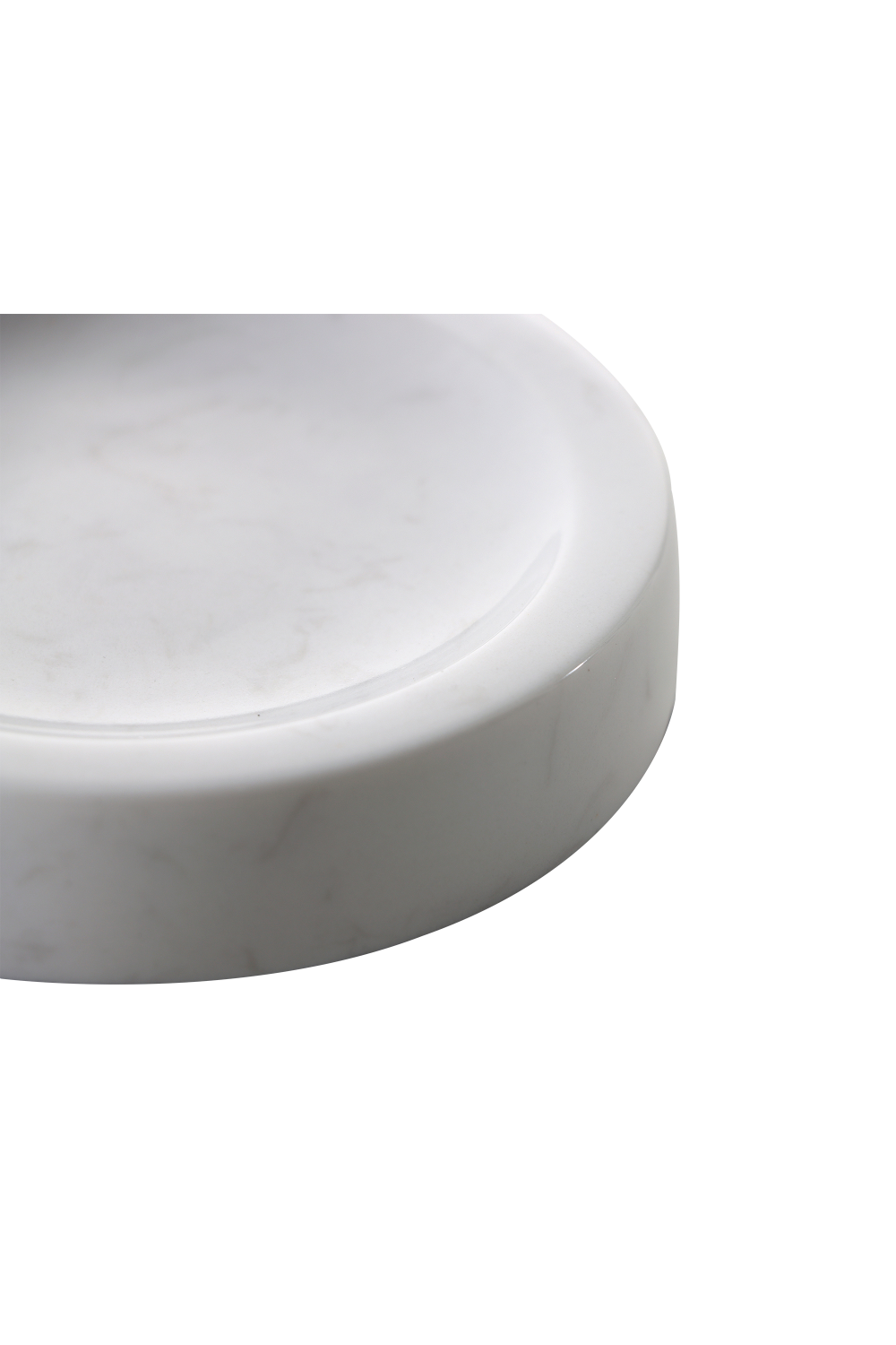 Round White Marble Ash Tray | Liang & Eimil Boswell | Oroa.com