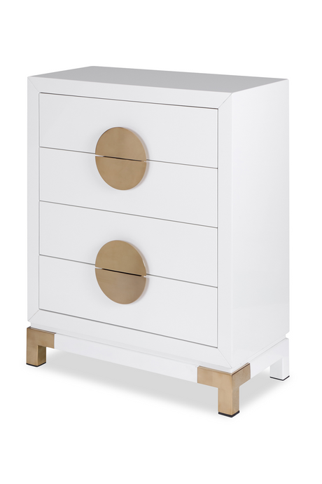 White Metal 4-Drawer Chest | Liang & Eimil Otium | Oroa.com