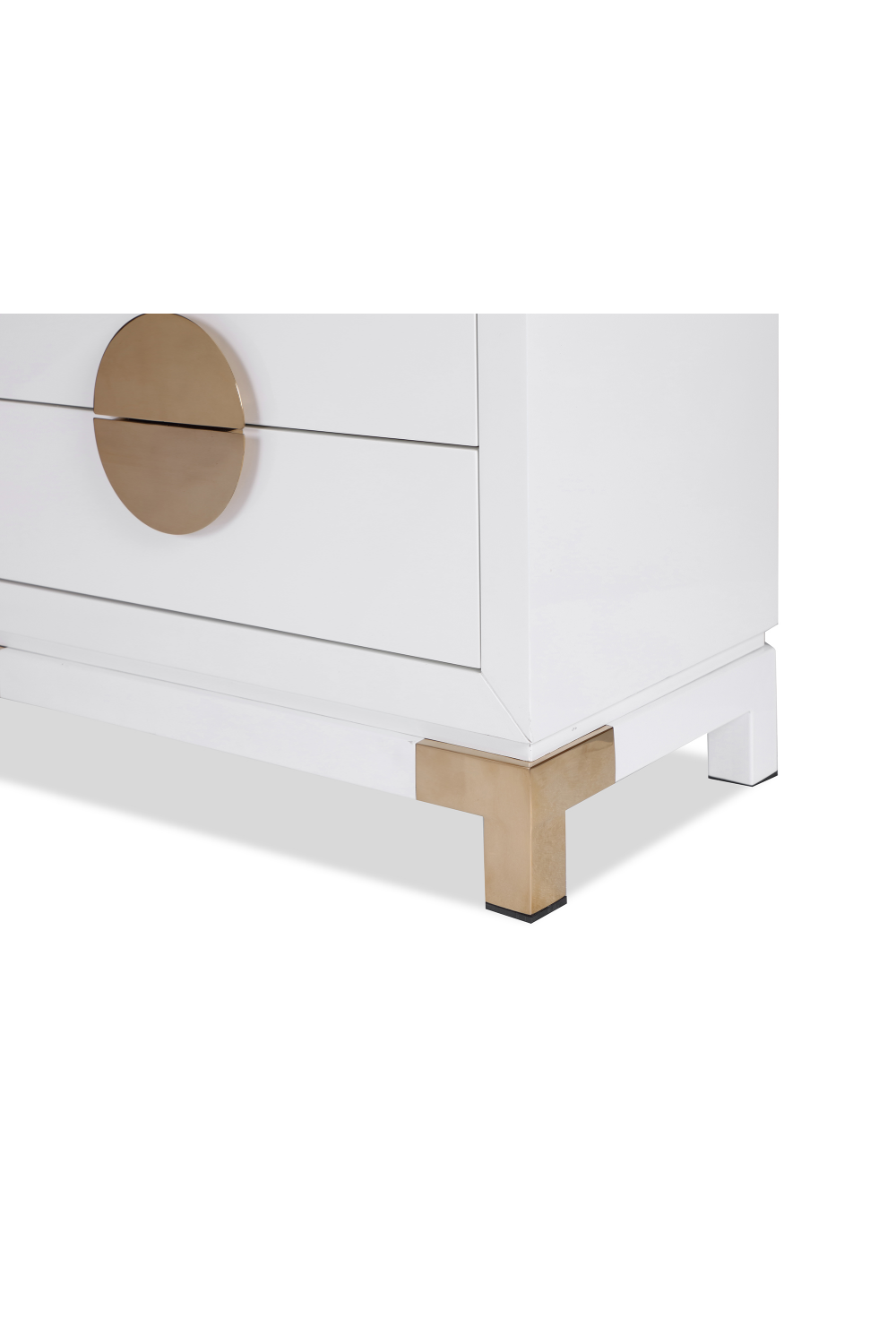 White Metal 4-Drawer Chest | Liang & Eimil Otium | Oroa.com