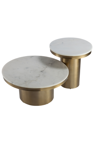 White Round Marble Coffee Table | Liang & Eimil Camden | Oroa.com