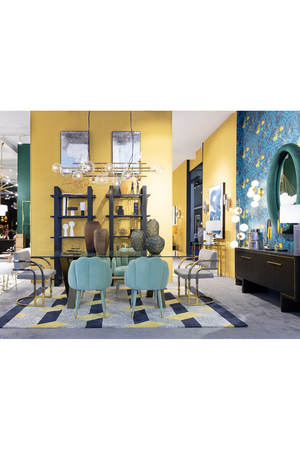 Dark Brown/Black Metal Glass Bookcase | Liang & Eimil Arundel | Oroa.com