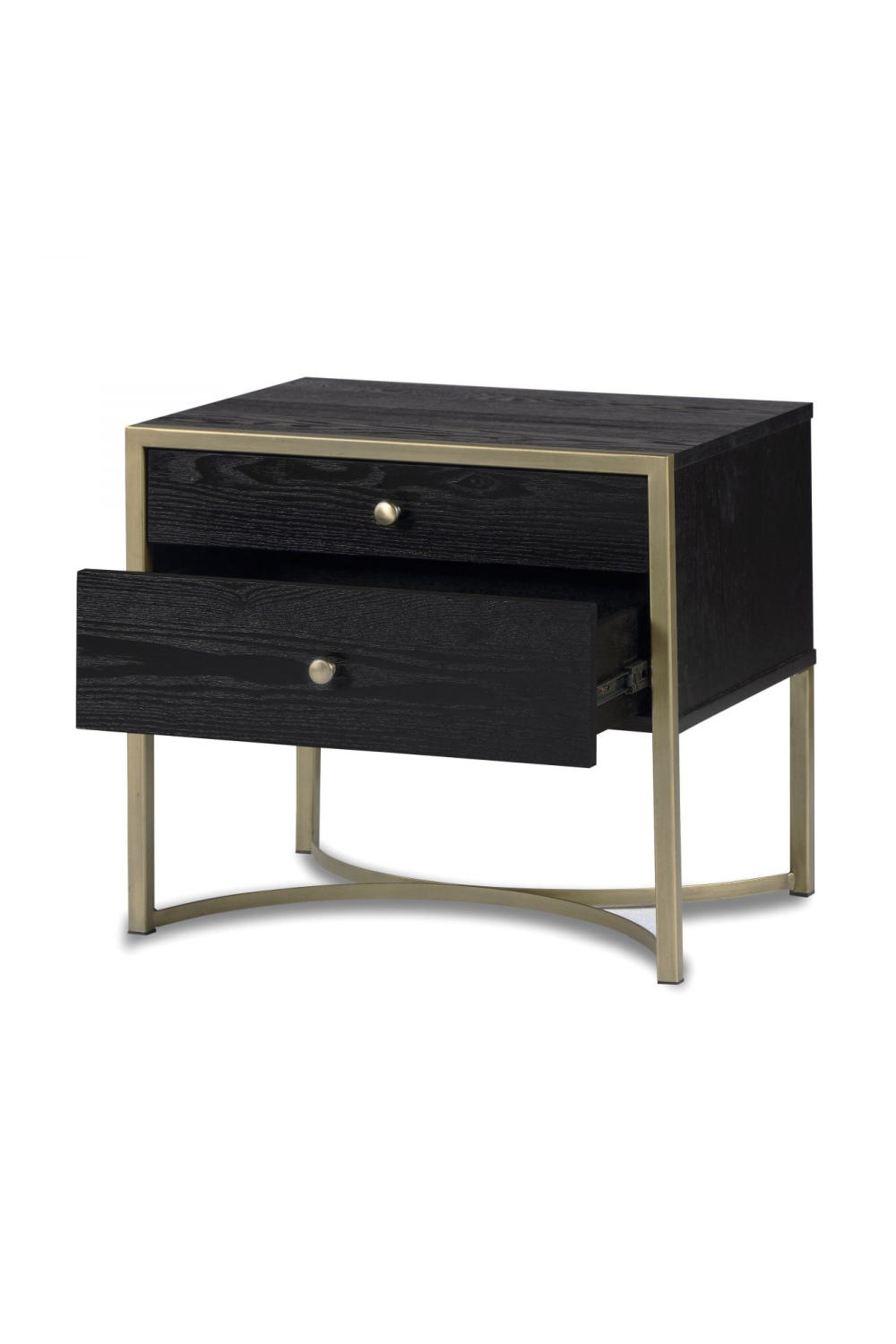 2-Drawer Brass Bedside Table | Liang & Eimil Rivoli | Oroatrade.com