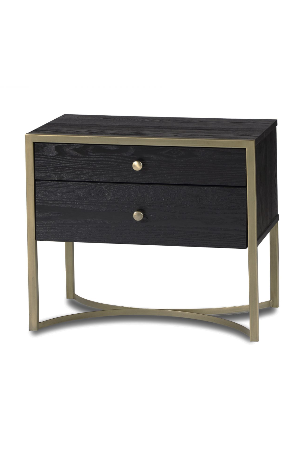 2-Drawer Brass Bedside Table | Liang & Eimil Rivoli | Oroatrade.com